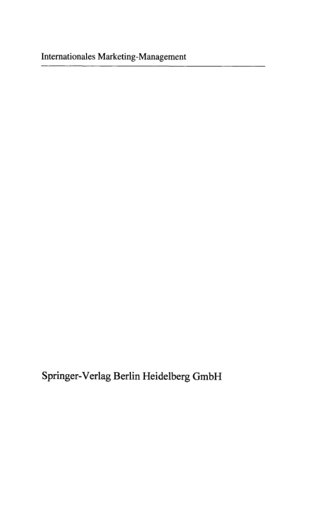 Cover image for book Internationales Marketing-Management