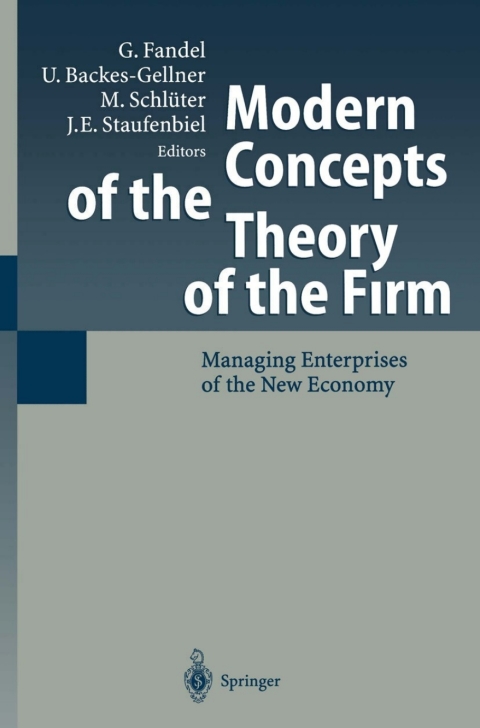 Cover image for book Modern Concepts of the Theory of the Firm