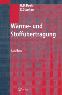 Cover image: Wärme- und Stoffübertragung 4th edition 9783540401308