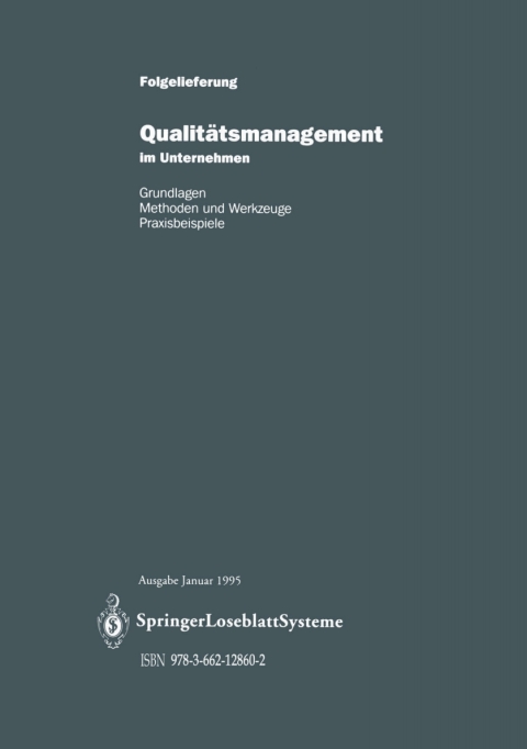 Cover image for book Qualitätsmanagement im Unternehmen