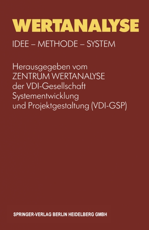 Cover image for book Wertanalyse