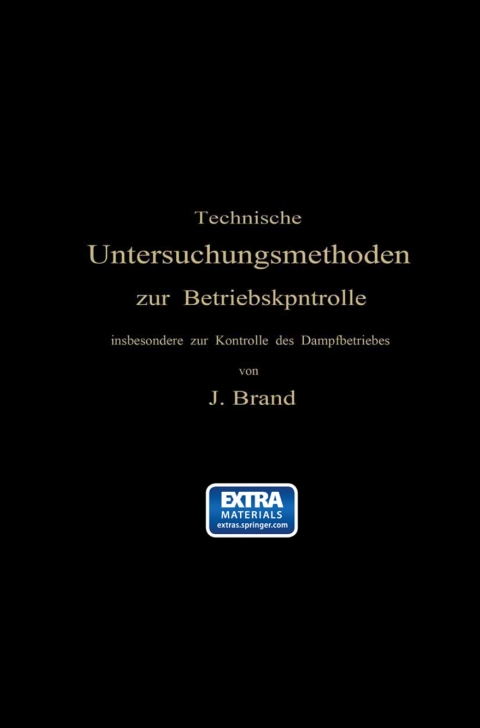 Cover image for book Technische Untersuchungsmethoden zur Betriebskontrolle