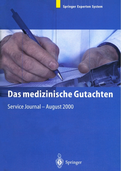Cover image for book Das medizinische Gutachten