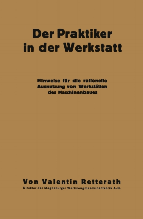 Cover image for book Der Praktiker in der Werkstatt