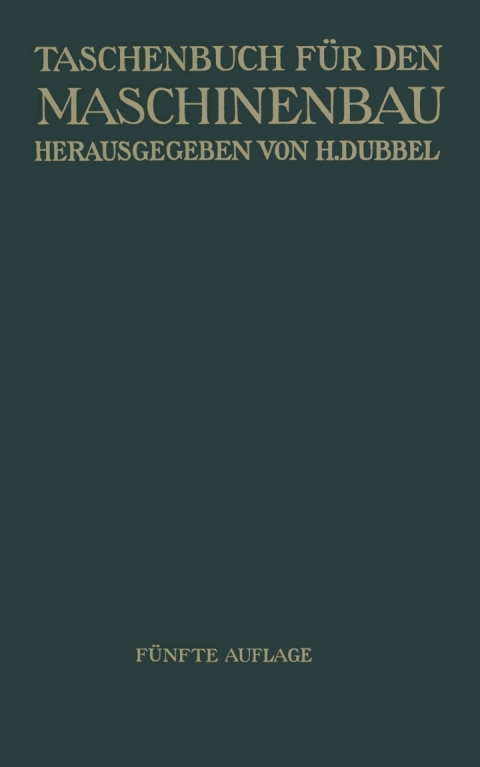Cover image for book Taschenbuch für den Maschinenbau