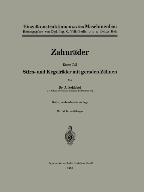 Cover image for book Zahnräder