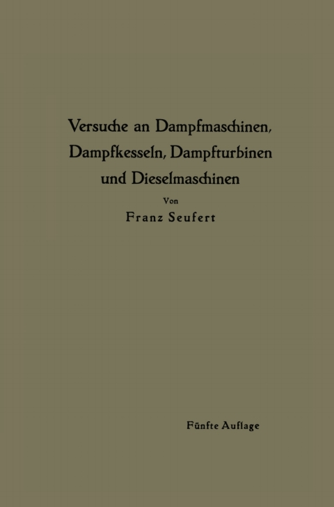 Cover image for book Anleitung zur Durchführung von Versuchen an Dampfmaschinen, Dampfkesseln, Dampfturbinen und Dieselmaschinen