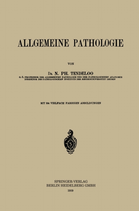 Cover image for book Allgemeine Pathologie