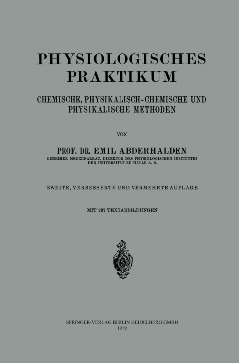 Cover image for book Physiologisches Praktikum