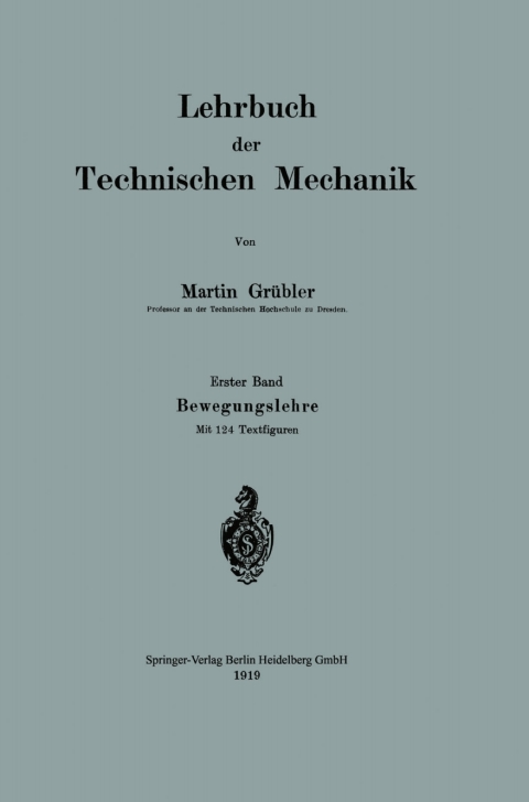Cover image for book Lehrbuch der Technischen Mechanik