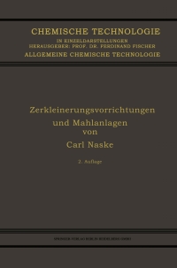 Cover image: Zerkleinerungsvorrichtungen und Mahlanlagen 2nd edition 9783662421628
