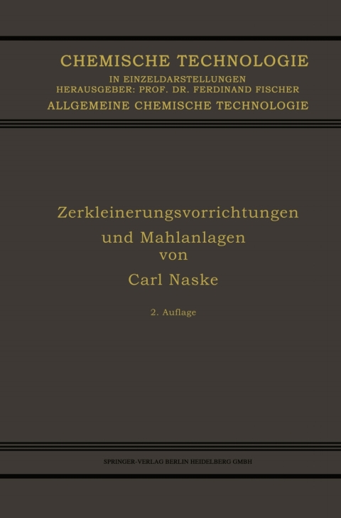 Cover image for book Zerkleinerungsvorrichtungen und Mahlanlagen