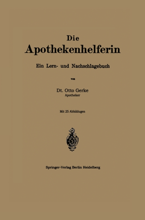 Cover image for book Die Apothekenhelferin