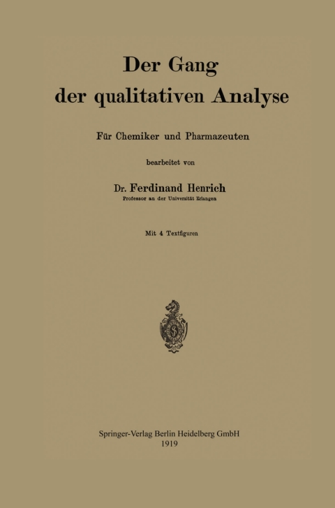 Cover image for book Der Gang der qualitativen analyse