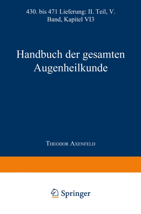 Cover image for book Handbuch der Gesamten Augenheilkunde