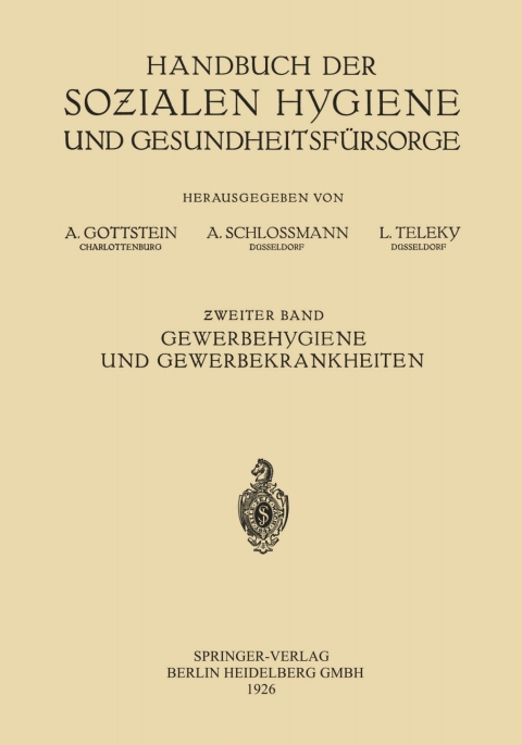 Cover image for book Gewerbehygiene und Gewerbekrankheiten