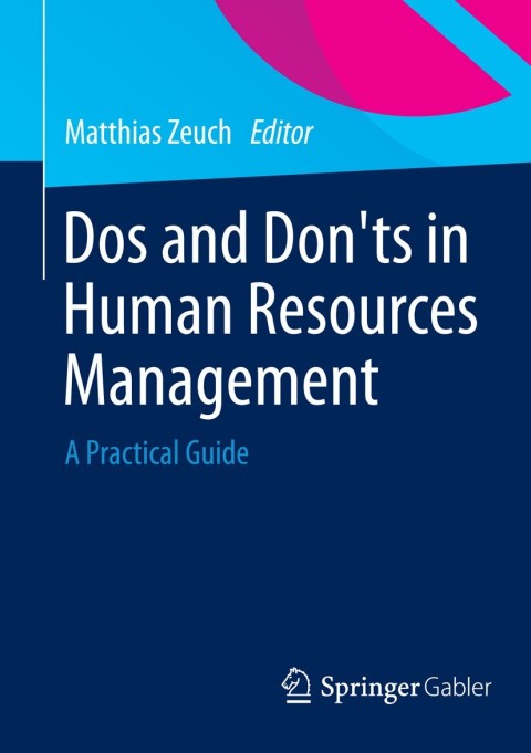 Cover image for book Dos and Don’ts in Human Resources Management