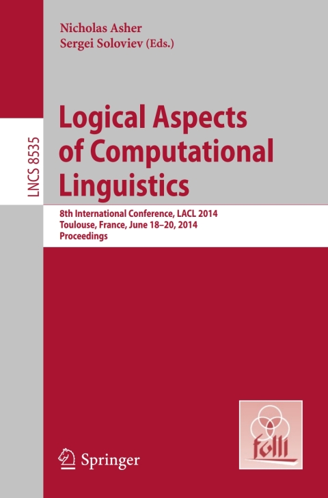 Cover image for book Logical Aspects of Computational Linguistics