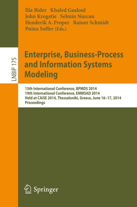 Cover image for book Enterprise, Business-Process and Information Systems Modeling