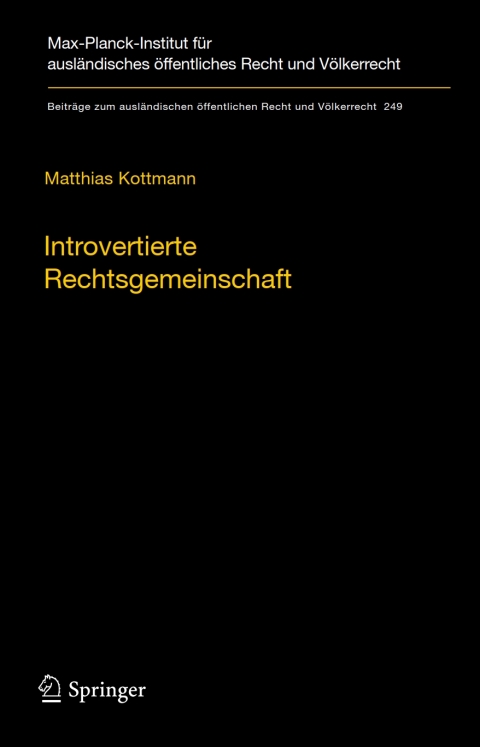 Cover image for book Introvertierte Rechtsgemeinschaft