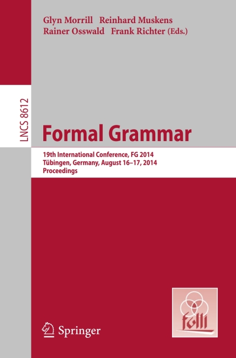 Cover image for book Formal Grammar