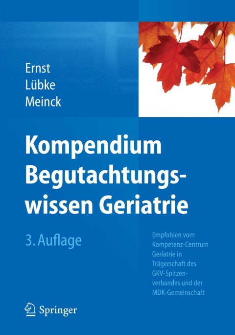 Cover image for book Kompendium Begutachtungswissen Geriatrie