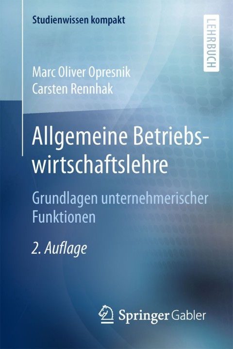 Cover image for book Allgemeine Betriebswirtschaftslehre