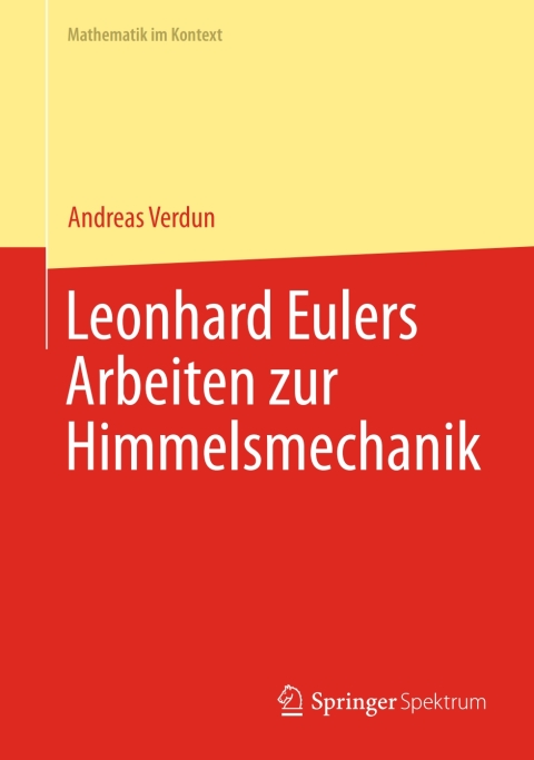 Cover image for book Leonhard Eulers Arbeiten zur Himmelsmechanik