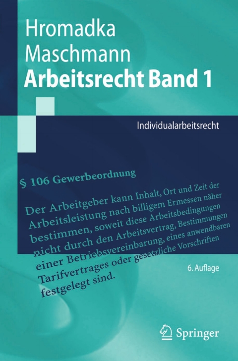 Cover image for book Arbeitsrecht Band 1