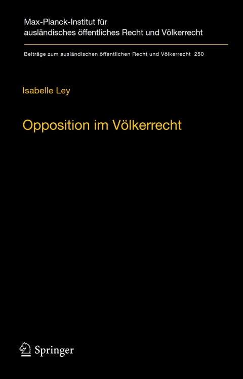 Cover image for book Opposition im Völkerrecht