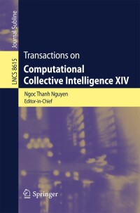 Cover image: Transactions on Computational Collective Intelligence XIV 9783662445082
