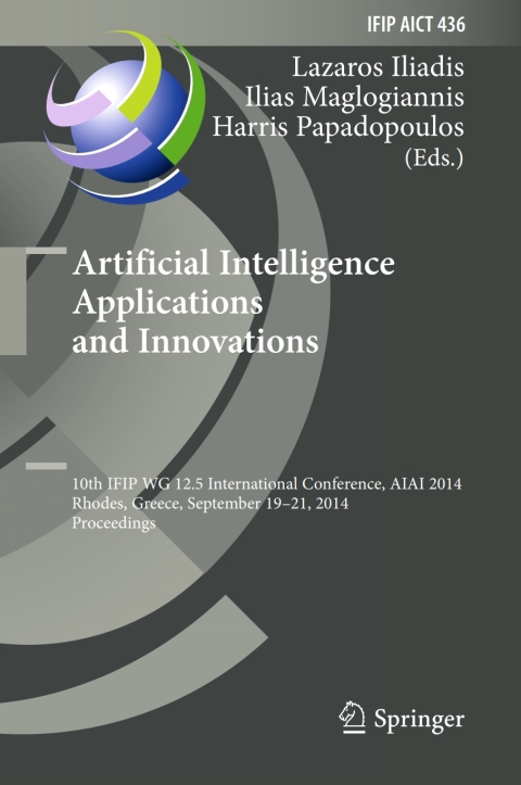 Cover image for book Artificial Intelligence Applications and Innovations