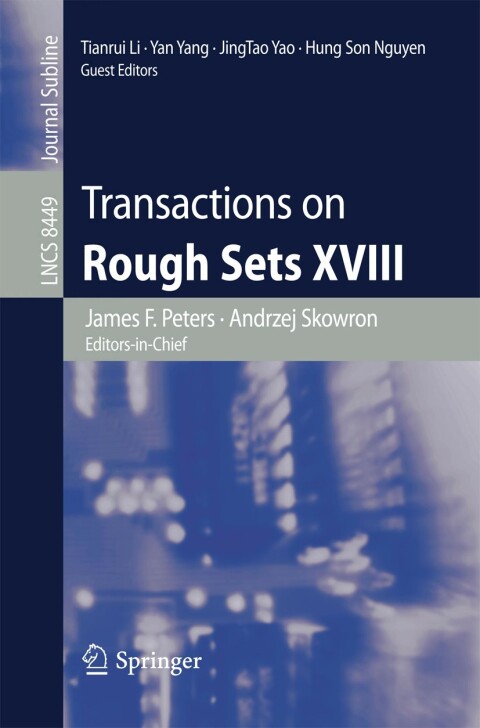 Cover image for book Transactions on Rough Sets XVIII