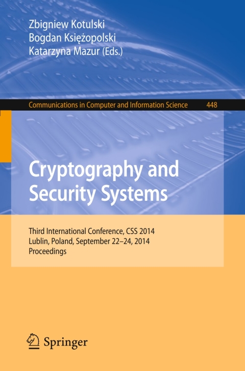 Cover image for book Cryptography and Security Systems
