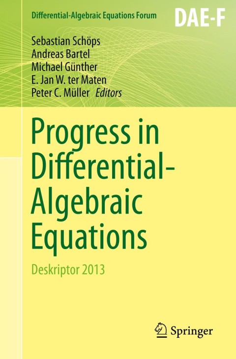 Cover image for book Progress in Differential-Algebraic Equations
