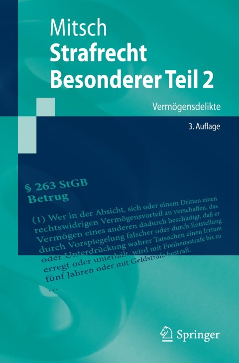 Cover image for book Strafrecht, Besonderer Teil 2