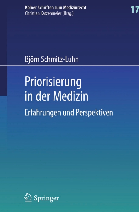 Cover image for book Priorisierung in der Medizin