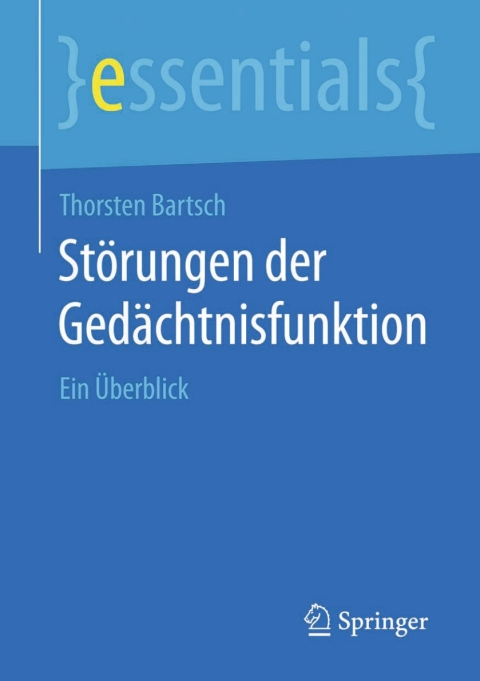 Cover image for book Störungen der Gedächtnisfunktion