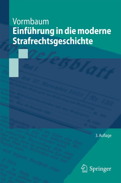 Cover image for book Einführung in die moderne Strafrechtsgeschichte