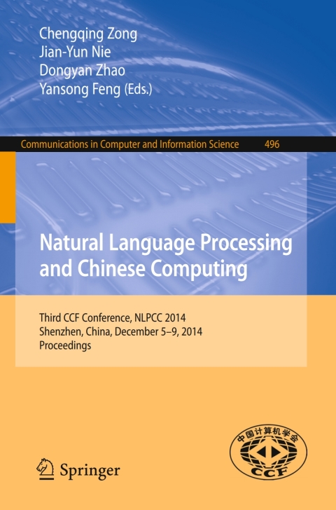 Cover image for book Natural Language Processing and Chinese Computing