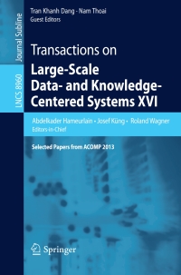 Cover image: Transactions on Large-Scale Data- and Knowledge-Centered Systems XVI 9783662459461