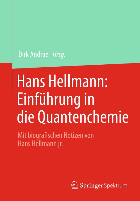 Cover image for book Hans Hellmann: Einführung in die Quantenchemie