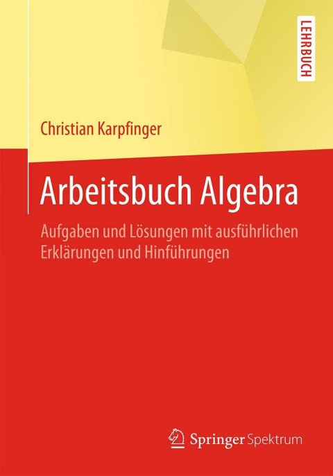 Cover image for book Arbeitsbuch Algebra