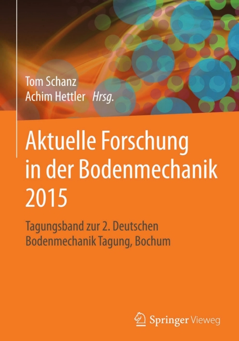 Cover image for book Aktuelle Forschung in der Bodenmechanik 2015
