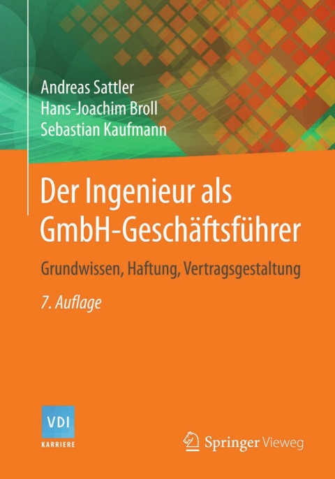 Cover image for book Der Ingenieur als GmbH-Geschäftsführer