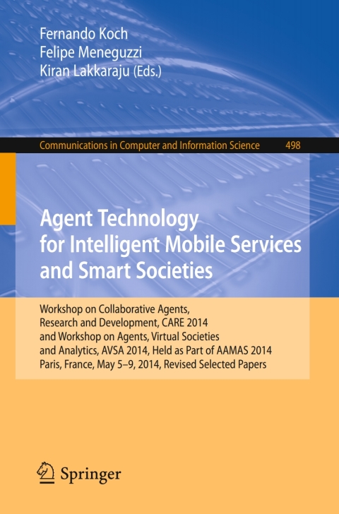 Cover image for book Agent Technology for Intelligent Mobile Services and Smart Societies
