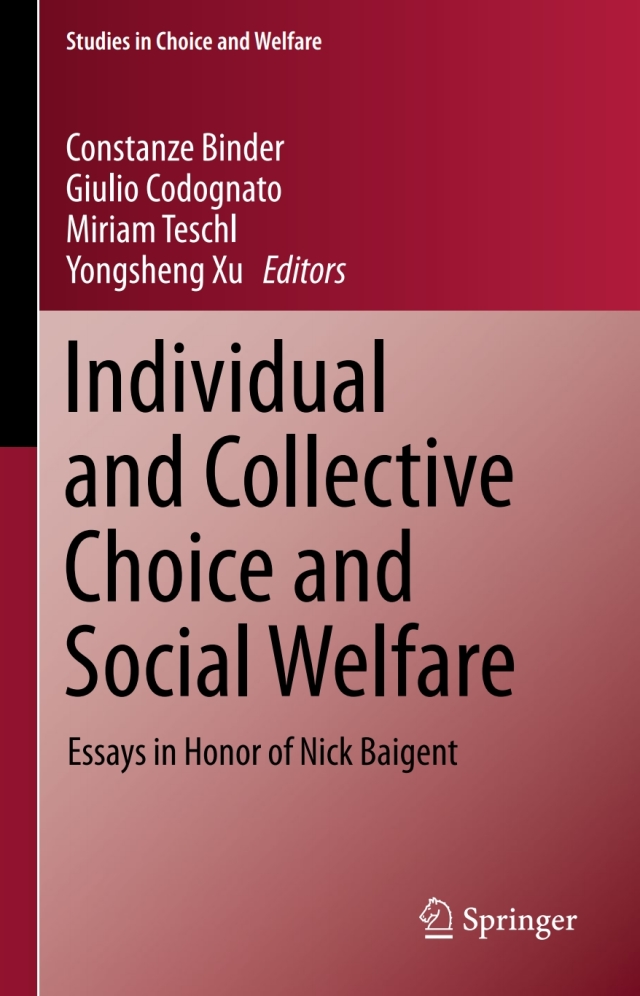 Individual and Collective Choice and Social Welfare