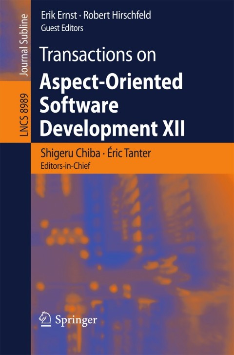 Cover image for book Transactions on Aspect-Oriented Software Development XII