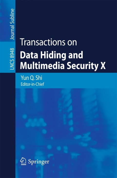 Cover image for book Transactions on Data Hiding and Multimedia Security X