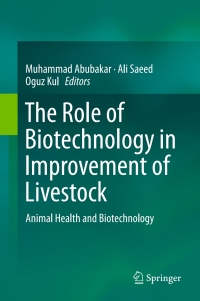 Cover image: The Role of Biotechnology in Improvement of Livestock 9783662467886